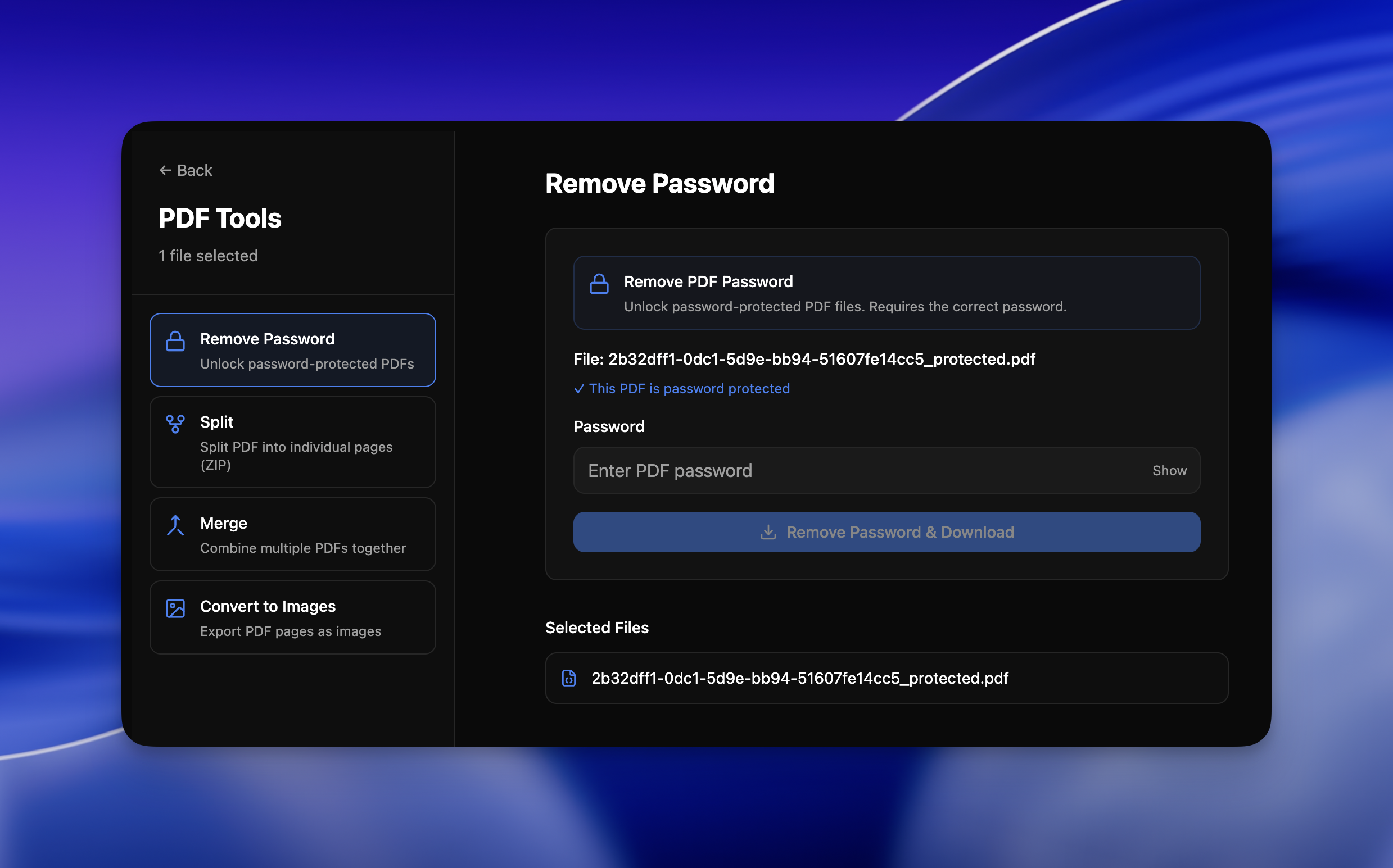 Merge, split, edit & unlock
