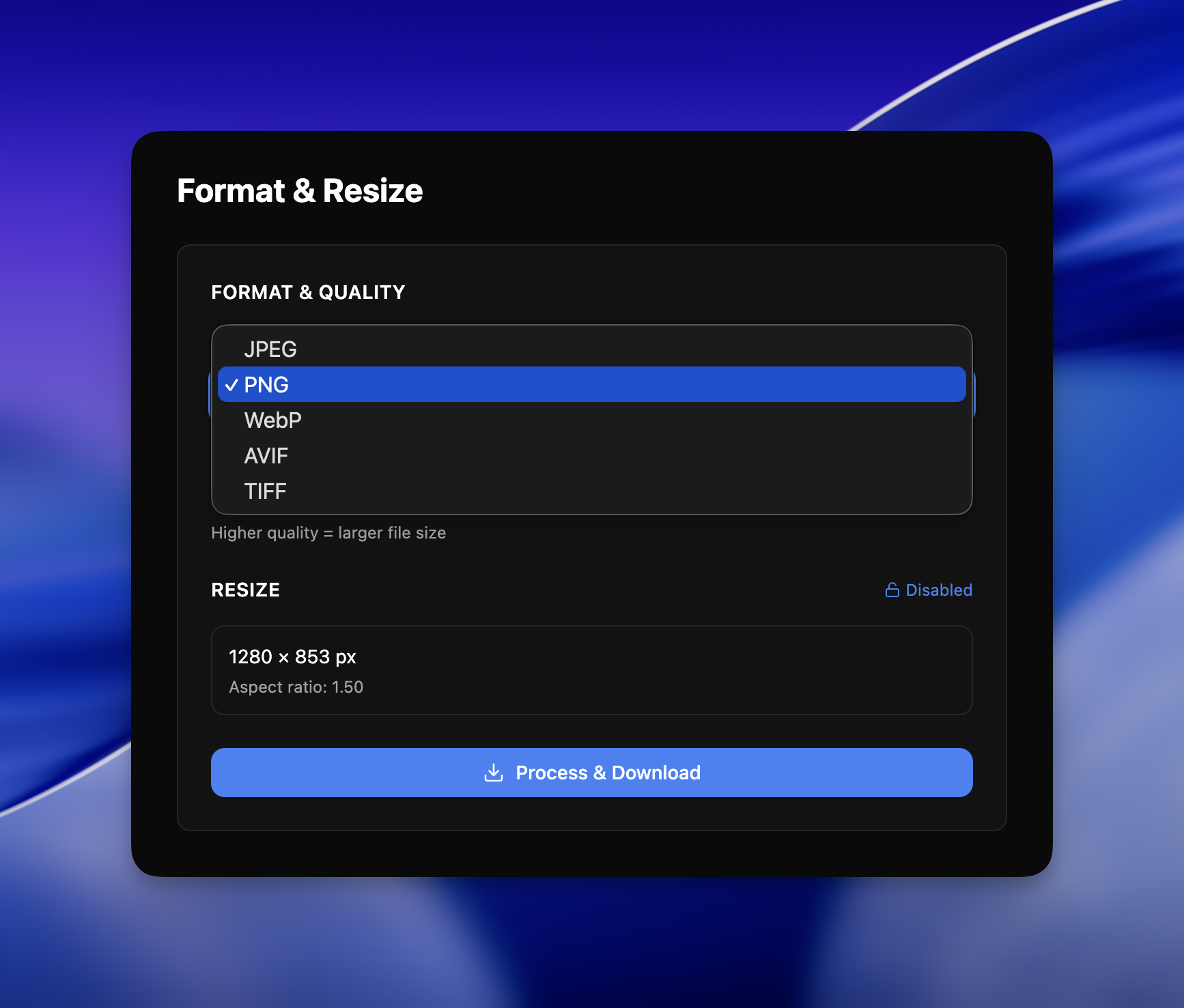 Convert, resize, compress & more