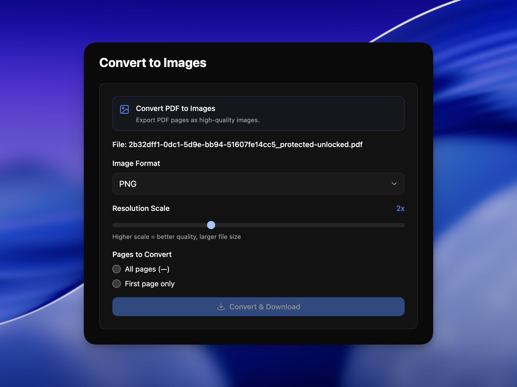 Files never leave your device