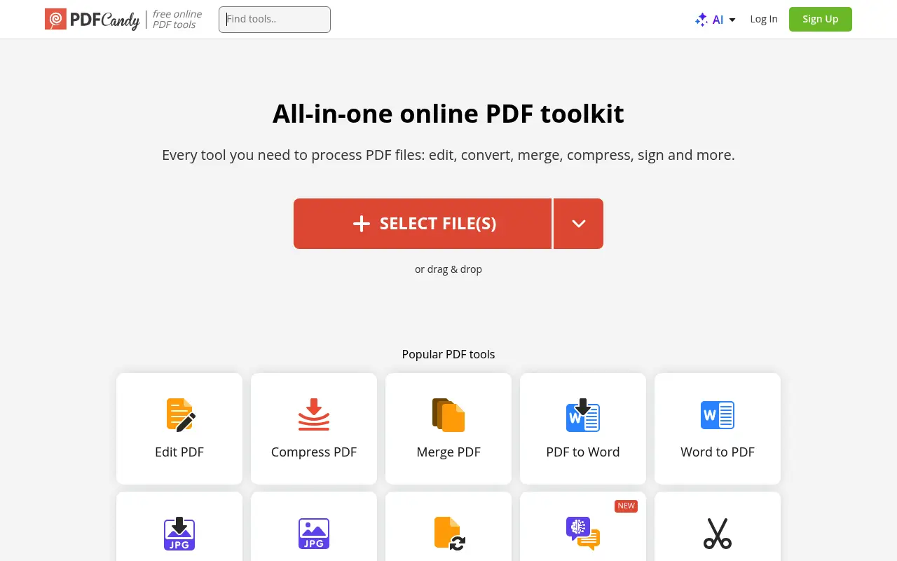 PDF Candy screenshot
